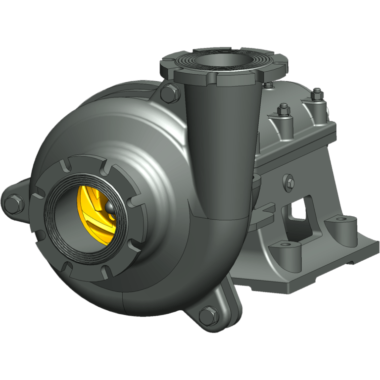 Изображение (3D модель) нового шламового насоса ШН-250/34 HARD производства ДОНМАШГРУП