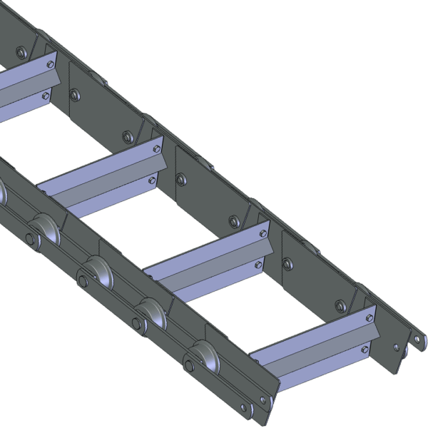 3D изображения цепи скребковой КСГС-6