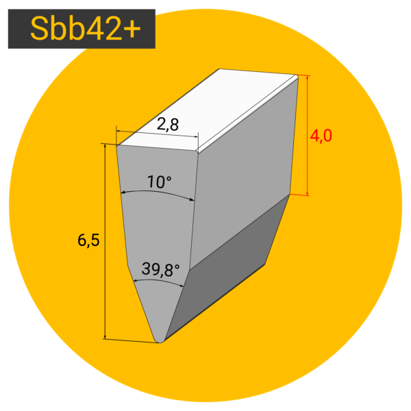 Профиль Sbb42+ применяется как в качестве рабочего, так и опорного профиля шпальтового сита